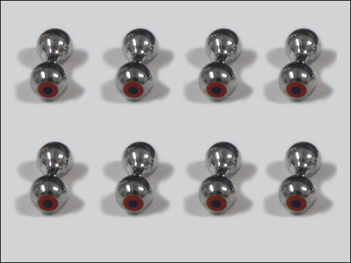 Bug-Eyes 6.4 mm (silver)