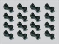 Drilled Dazl Eyes 5.5 mm (svart)